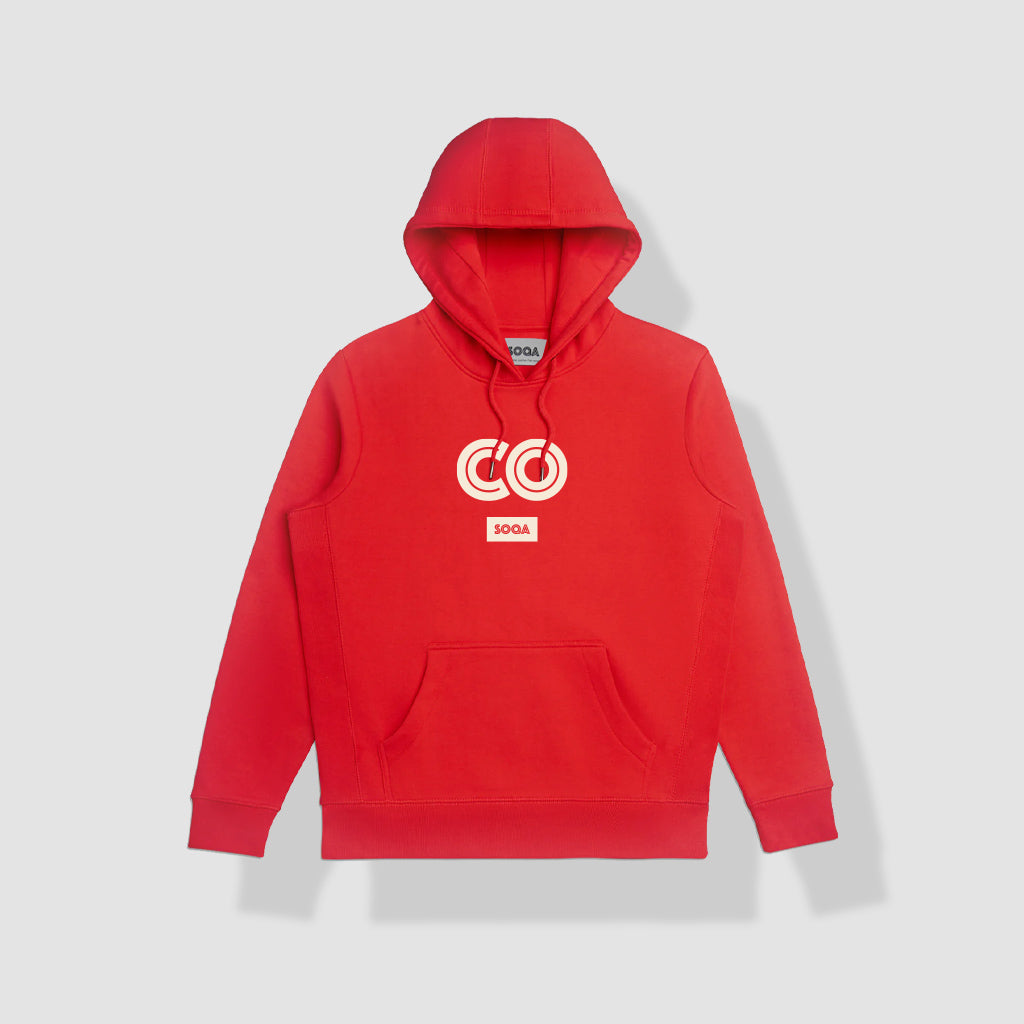 SOQA Hoodie Colorado Red