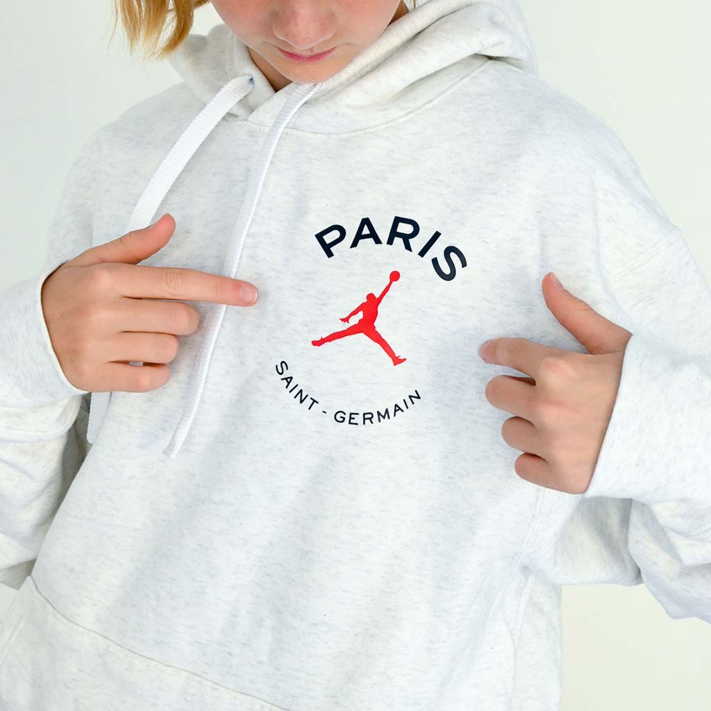 PSG X Jumpman Hoodie Grey